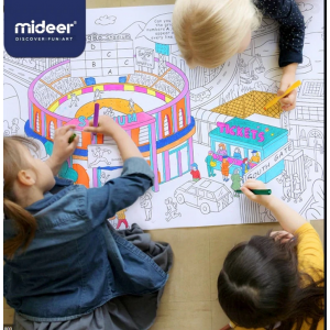 Mideer Giant Colouring Roll City 10 Meters Long 43x100cm 3Years+