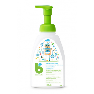 Babyganics Foaming Dish & Bottle Soap Fragrance Free  473ml~