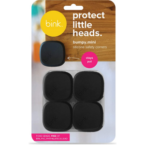 Bink Bumpy Mini Silicone Safety Corners - Black 4-Pack