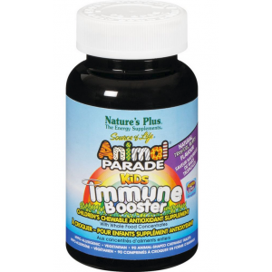 Nature's Plus Animal Parade Kids Immune Booster 90 Animal Chewables -Tropical Berry Flavour
