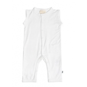 Kyte Baby Sleeveless Romper in Cloud