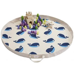 3 Sprouts Play mat bag whale