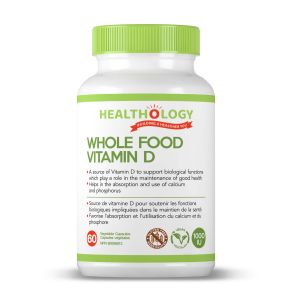 Healthology Whole Food Vitamin D 1000IU 60 Capsules