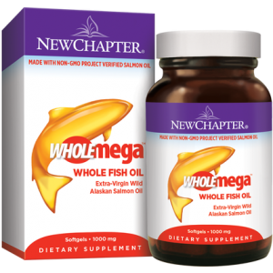 New Chapter Wholemega Fish Oil 1000mg 144 Capsules