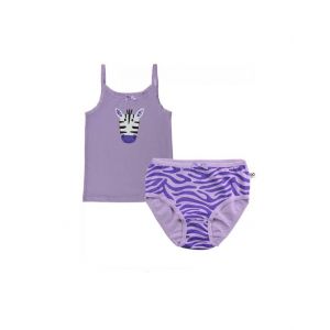 Zoocchini Organic Girls Cami Underwear Set Zebra 4T/5T