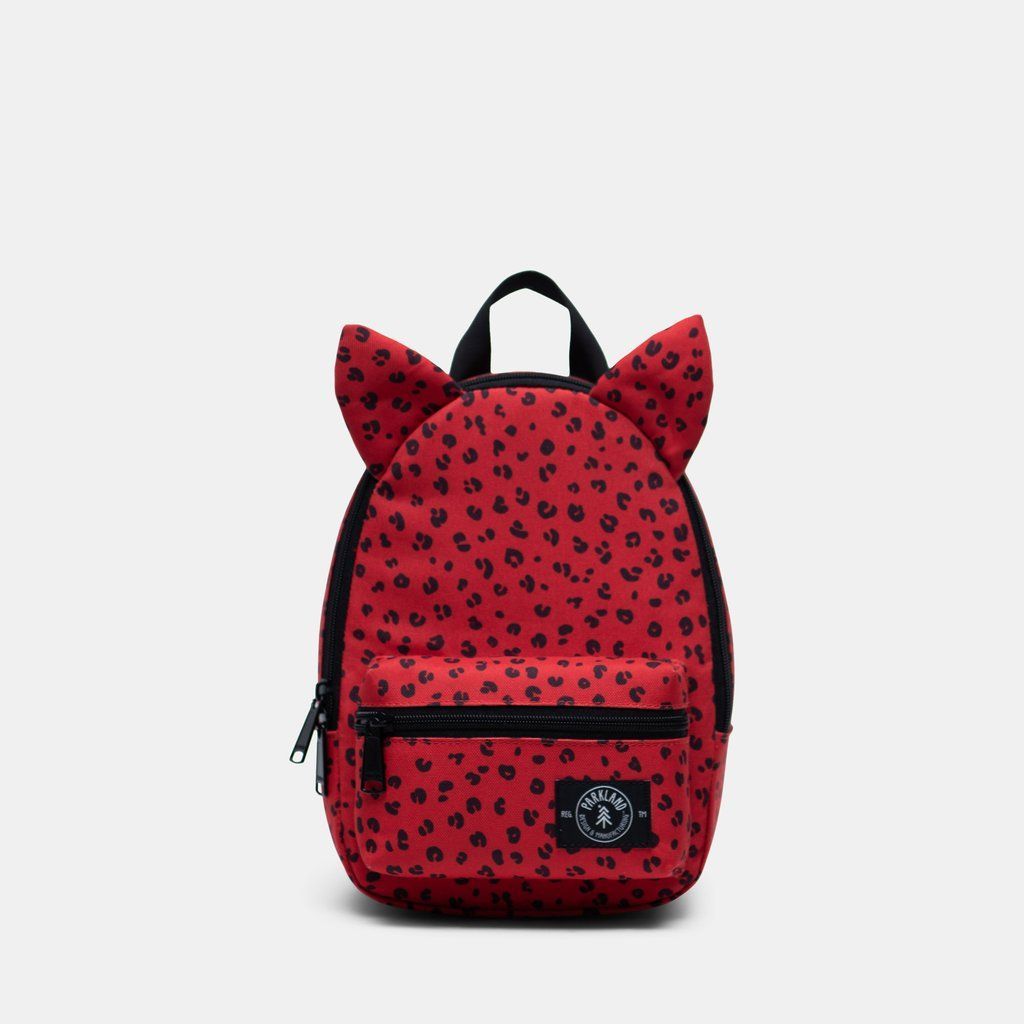 Parkland Little Monster Backpack Bag Red Leopard