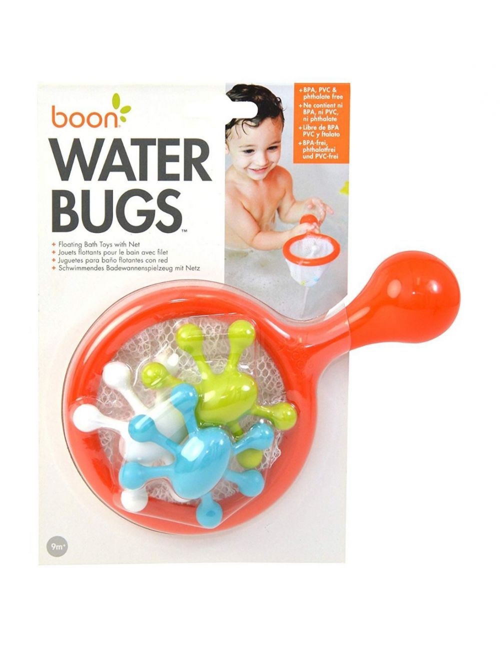 boon WATER BUGS Bath Toy Orange