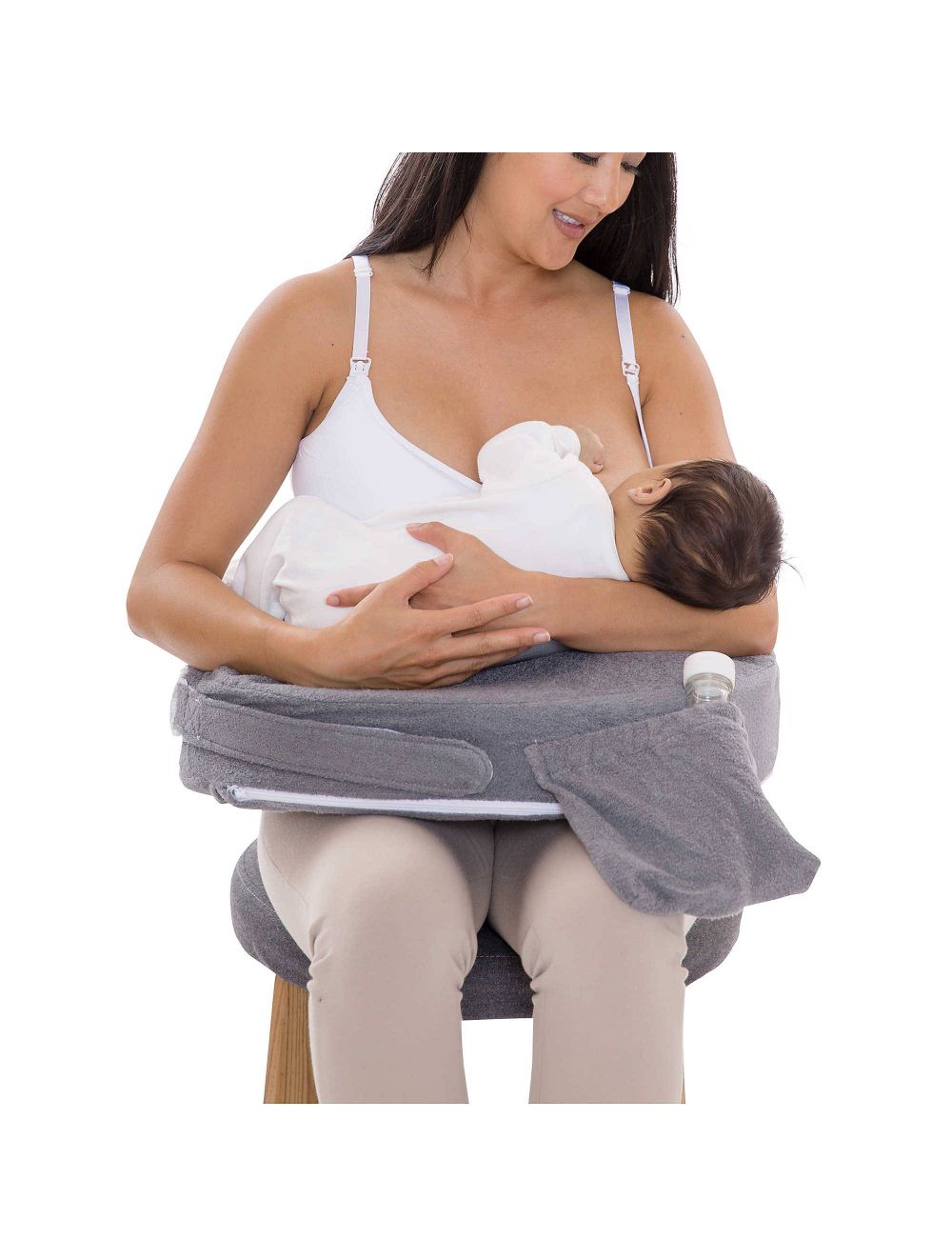 My Brest Friend Deluxe Nursing Pillow Evening Grey