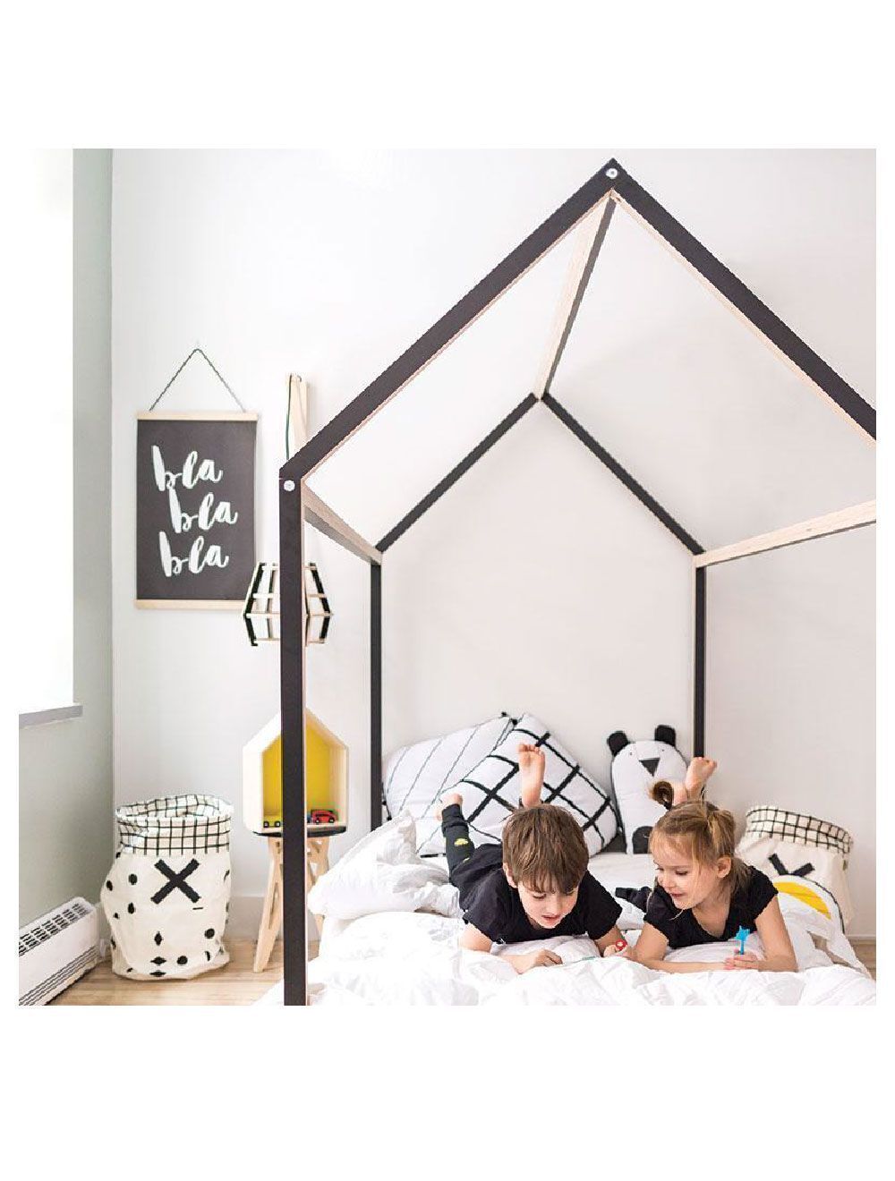 Gautier Studio Pom Pom Single Bed Black