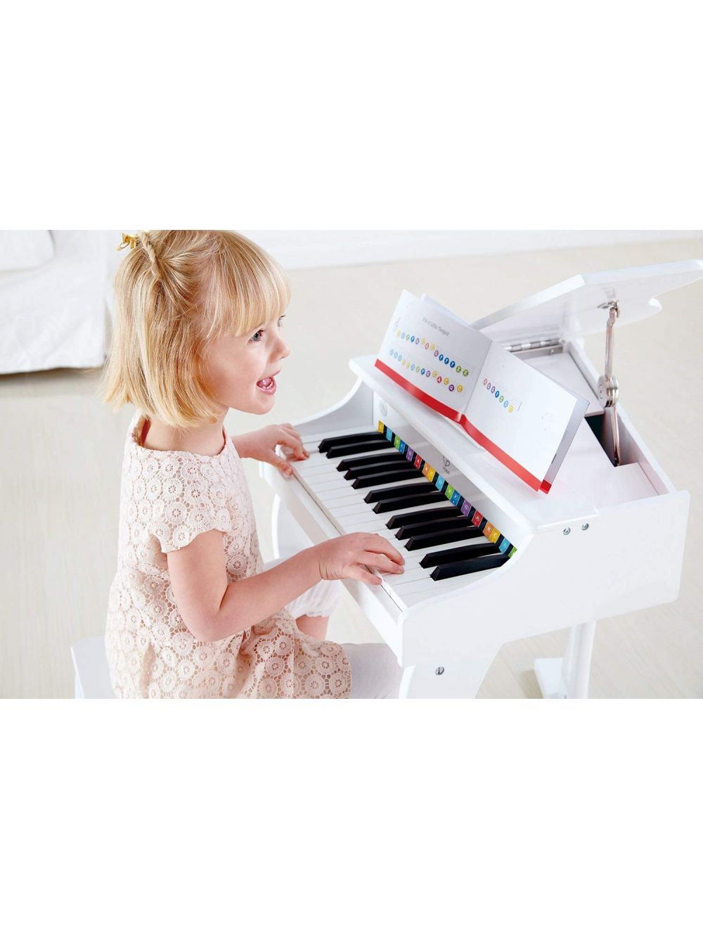 Hape Deluxe Grand Piano White