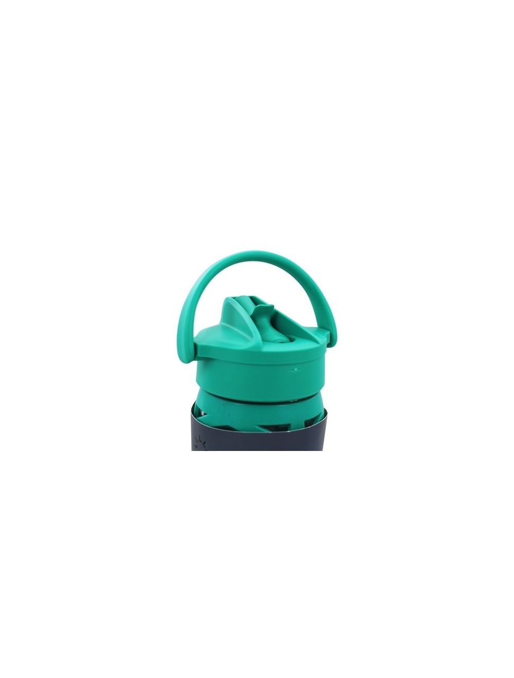 LifeFactory Axis Straw Cap Glass Bottle Aquatic Green 16oz 475ml