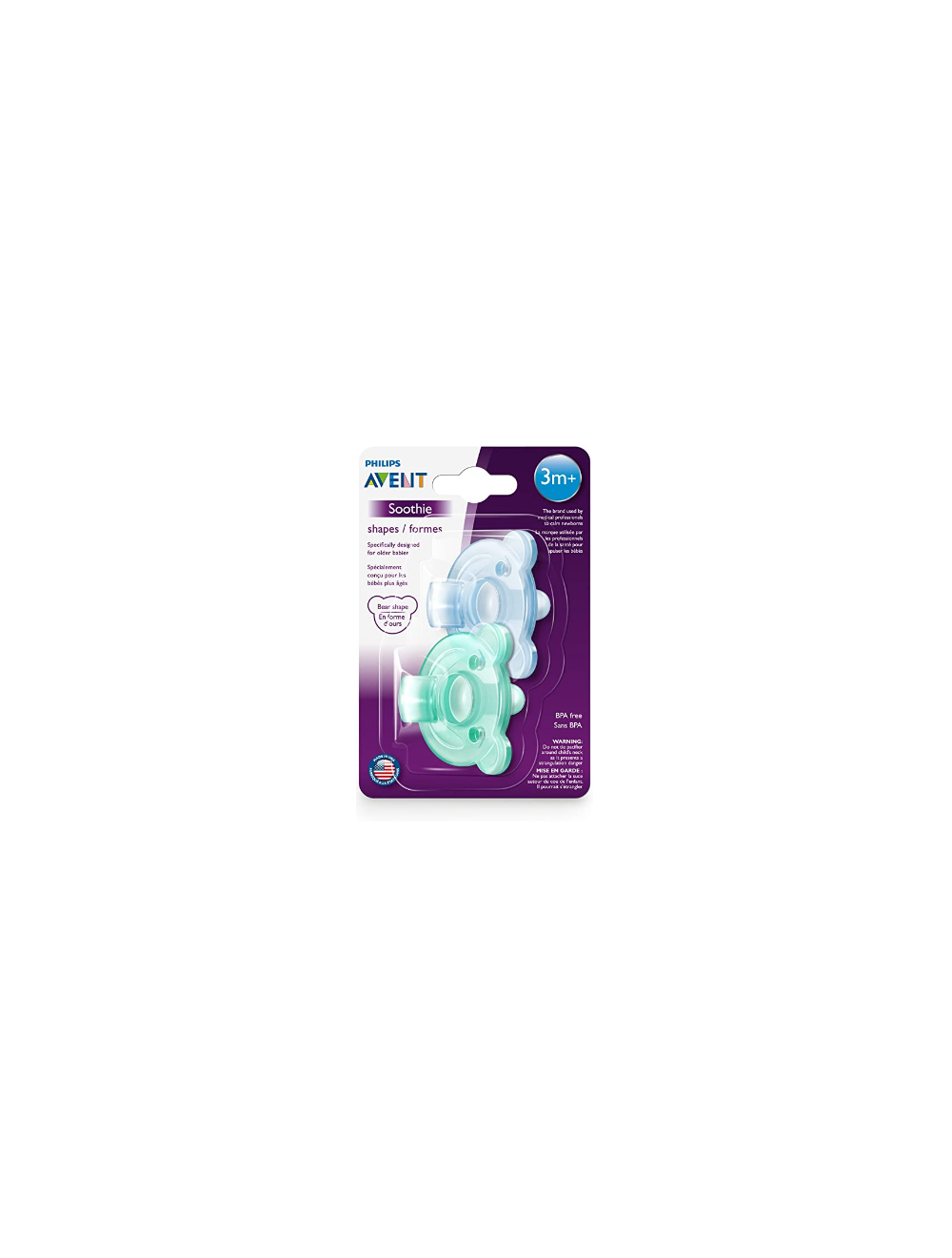 Philips avent soothie bear shaped pacifier 3 top