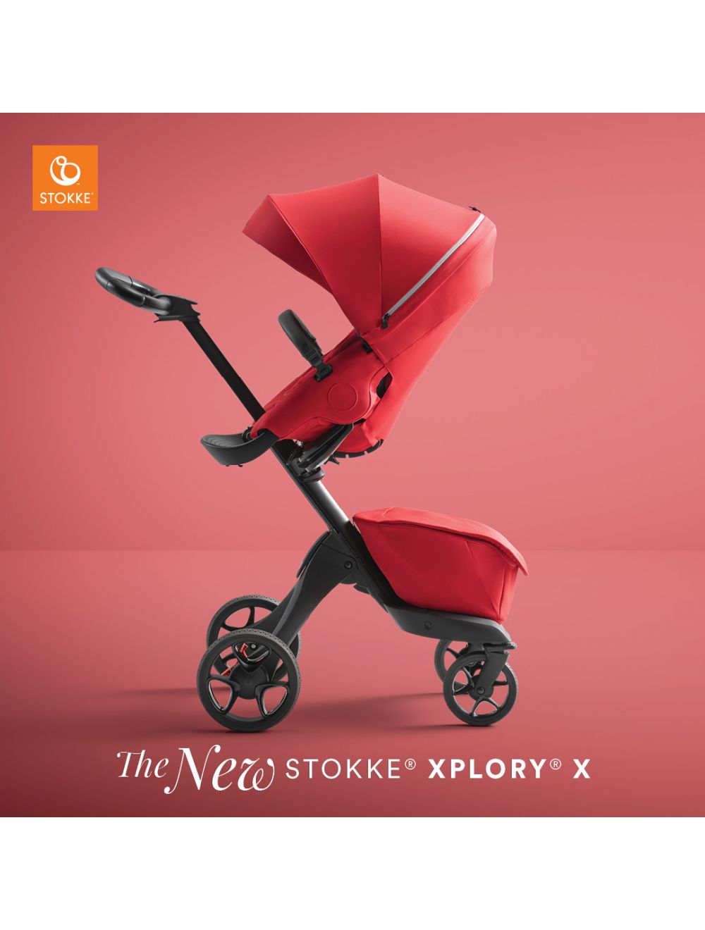 Stokke Xplory X Stroller Ruby Red