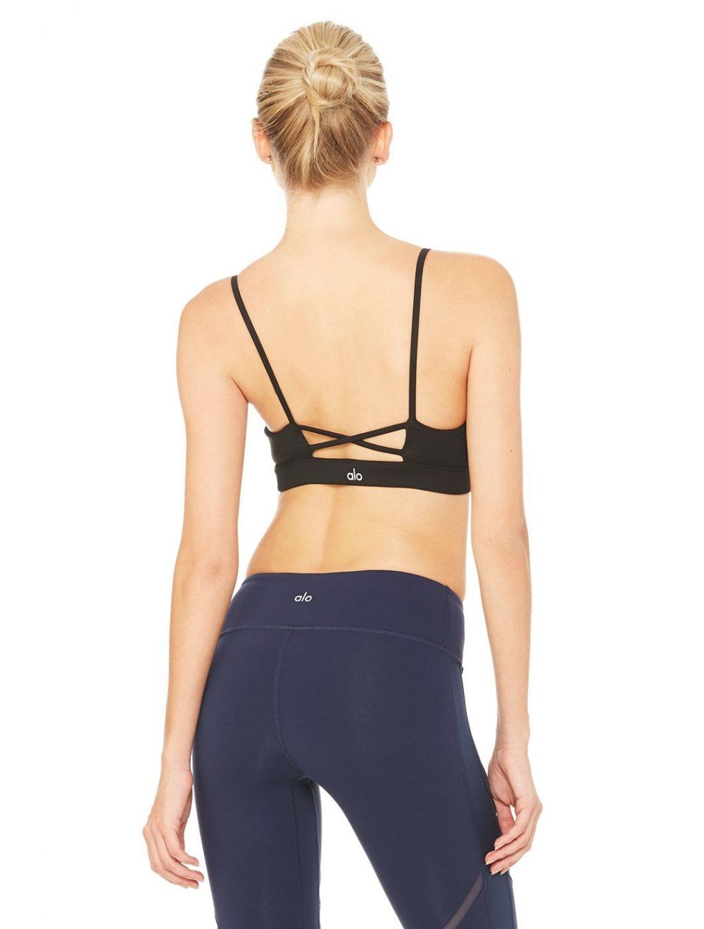 Alo Yoga Interlace Bra-Black S