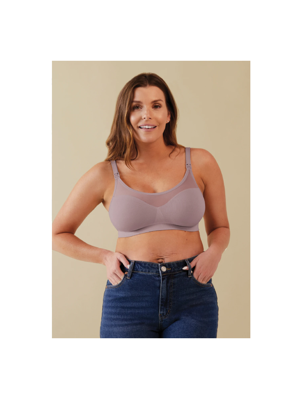 Bravado Designs The Body Silk Seamless Sheer Nursing Bra - Dawn Size S