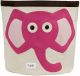 3 Sprouts Storage bin elephant Pink