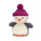 Jellycat Wee Winter Penguin Fuschia