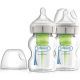 Dr Brown's Natural Flow Options Wide Neck Glass Bottle - 5oz 150ml 2pack