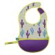 b.box Travel Bib + Flexible Spoon - Cactus Capers