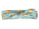 Baby Wisp Top Knot Headband Light Blue/ Gld Dots 3m+