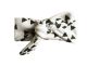 Baby Wisp Top Knot Headband White with Black Geometric Shapes 3m+