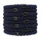 L.Erickson Grab & Go Ponytail Holders Set of Eight - Navy