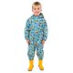 Jan & Jul Kids Cozy-Dry Rain Play Suit Fleece Lined - Under Construction - 3T