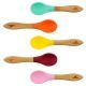 Avanchy Bamboo & Silicone Baby Spoon Pack Pink Edition
