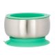 Avanchy Stainless Steel Stay Put Suction Bowl Green