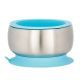 Avanchy Stainless Steel Stay Put Suction Bowl Blue