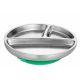 Avanchy Stay Put Toddler Stainless Suction Plate Green