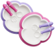 BabyBjorn Baby Plate Spoon & Fork-Pink/Purple 2pack