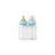 Hevea Baby Glass Bottles Medium Flow 3-24m Blue 2 Pack