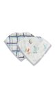 Loulou Lollipop Bandana Bib Set - Born to Fly