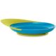 boon CATCH Plate Toddler Plate with Spill Catcher - Green/Blue