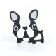 Loulou Lollipop Boston Terrier Teether Black