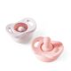 Doddle & Co. 2-Pack Pop & Go Pacifier Set - Blush/ Lilac 3 Months +