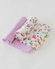 Little Unicorn Organic Cotton Muslin Swaddle 2 Pack Berry & Bloom