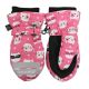 Flapjackkids Water Repellent Ski Mittens - Cat Pink - Medium 2-4Y