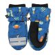 Flapjackkids Water Repellent Ski Mittens - Monsters Blue - Large 4-6Y+