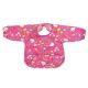 Green Sprouts Easy Wear Long Sleeve Bib - Pink Wildflowers 2-4 Years