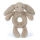 Jellycat Bashful Beige Bunny Ring Rattle