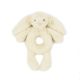 Jellycat Bashful Cream Bunny Ring Rattle