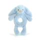 Jellycat Bashful Light Blue Bunny Ring Rattle