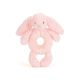 Jellycat Bashful Light Pink Bunny Ring Rattle