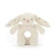 Jellycat Bashful Twinkle Bunny Ring Rattle