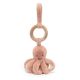 Jellycat Odell Octopus Wooden Ring Stroller Toy