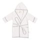 Kyte Baby Bath Robe In Storm With Cloud Trim 4T