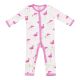 Kyte Baby Printed Romper in Flamingo 3-6 months