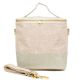 SoYoung Linen Lunch Poche - Cement Colour Block